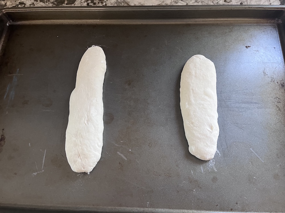 baguettes ready to bake
